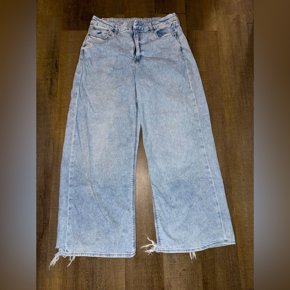 American eagle curvy super high-rise baggy wide leg